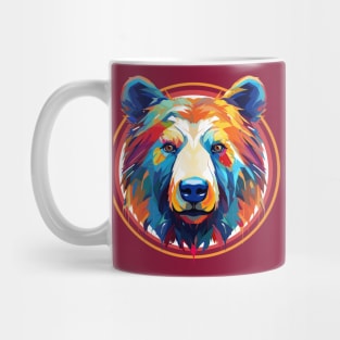 Abstract Spectrum Bear: Geometric Color Fusion Mug